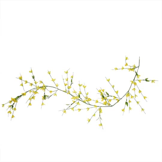 5ft. Green &#x26; Yellow Spring Floral Garland